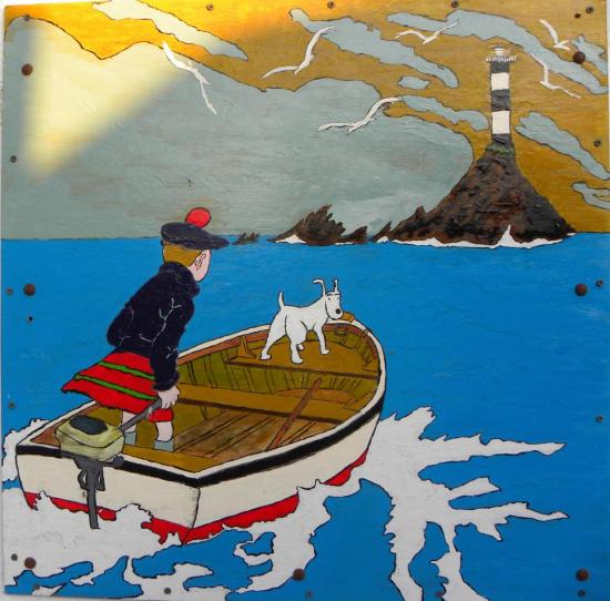 	 Tableau  cabine de plage de la Boirie