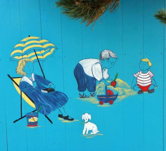 Tableau  cabine de la plage de la boirie